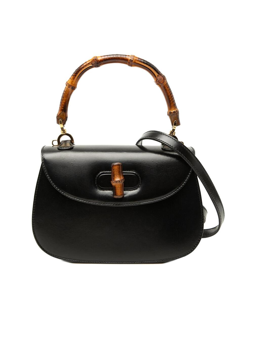 Gucci Small Calfskin Bamboo Night Pre- #292772G15B